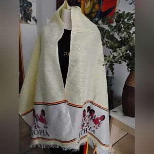 Elegant Ethiopian Red Green Gold + White Women's Scamine
